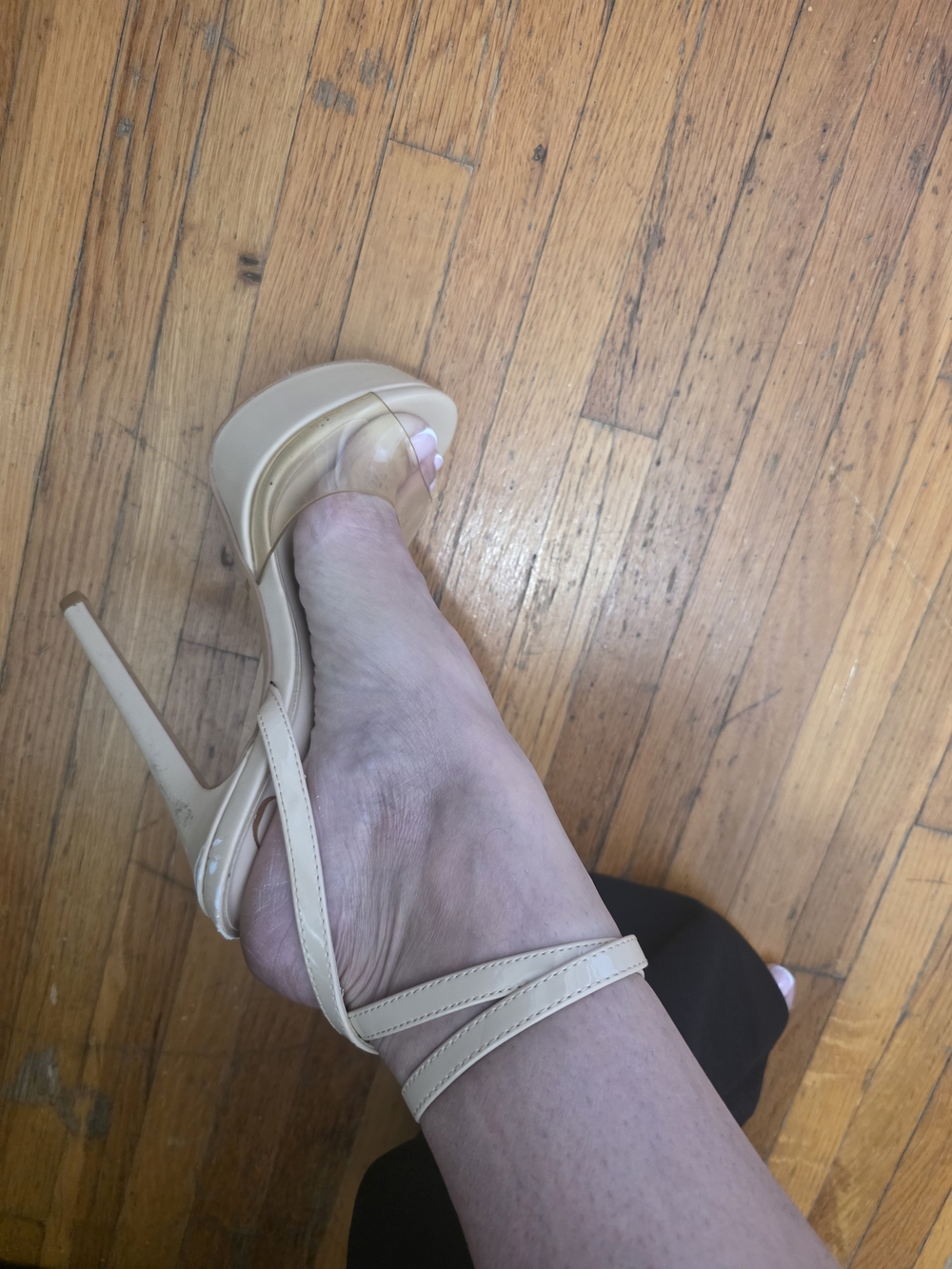 Jennifer Lopez Beige Strappy Stiletto Sandals